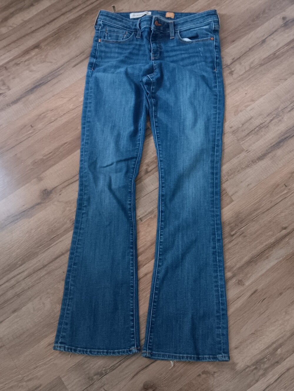Pilcro and the Letterpress Blue Flare Jeans
